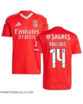 Benfica Vangelis Pavlidis #14 Tricou Fotbal Replică 2024-25 Barbati Acasa